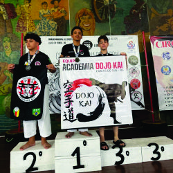 1º 2º e 3º Colocados no Campeonato de Karate de 2025
