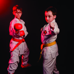 Kids karate crianças fotografia proficional